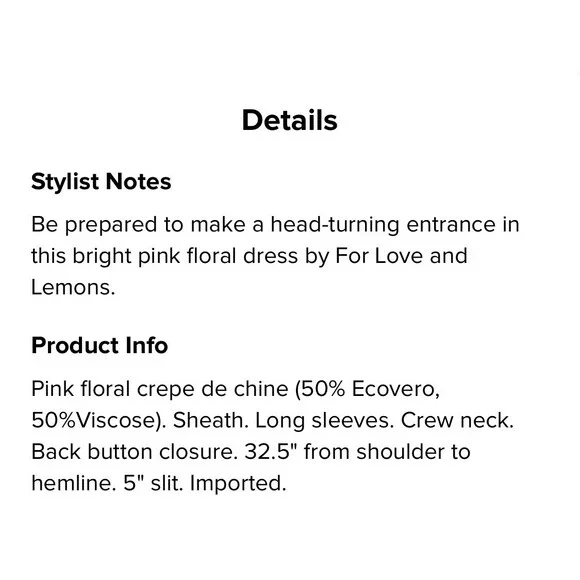 For Love And Lemon Laura Dress Msrp $395 Size L - Picture 5 of 9